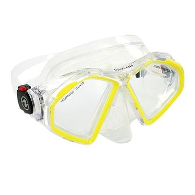AQUALUNG Hawkeye Dykmasker Transparent Yellow L