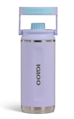 IGLOO Termoflaska Chug 36 – isolerad vattenflaska, drickflaska, flaska i rostfritt stål, lila, 1 liter, håller kallt i upp till 48 timmar