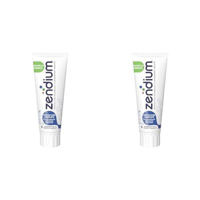 Zendium Dentifrice Protection Complète, Mode d'action naturel antibactérien, Gencives Saines et Dents fortes, Protège naturellement votre bouche, 75ml (Lot de 2)