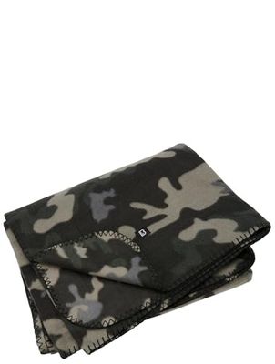 Brandit Fleece Blanket, Color: darkcamo, Size: OS