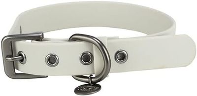 TRIXIE Collare per cani CityStyle M: collo 35 – 42 cm/20 mm grigio chiaro – Collare in PVC di alta qualità per cani di taglia piccola, media regolabile, impermeabile e lavabile, 1971516