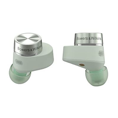Bowers & Wilkins Pi5 S2 (anno modello 2023) Cuffie wireless True Wireless Cancelling con Bluetooth, aptX, cancellazione del rumore attivo (ANC) e microfoni integrati/Sage Green