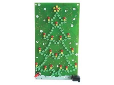Whadda Soldeerkit, DIY, luxe kerstboom, 134 leds, 18 knipperende kaarsjes, aan/uit schakelaar