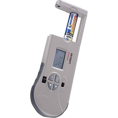 VOLTCRAFT Tester batterie MS-229 LCD Campo di misura (tester batterie) 1,2 V, 1,5 V, 3 V, 9 V, 12 V Batteria ricaricabi