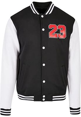 Mister Tee Ballin 23 College Jacket Blk/Wht XL Jas, Heren, zwart/wit, XL