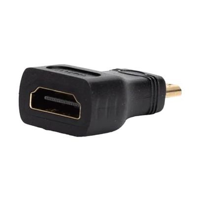 Zarivy HDMI-bus naar stekker adapter 90° zwart voor het aansluiten van video- en audioapparaten in compacte configuraties.