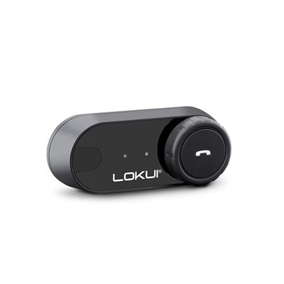 Midland - Interfono Moto Bluetooth Singolo Lokui K30, Auricolari Casco Moto Universali e Impermeabili, Portata 800m per 2 Persone, Batteria 10H, Cancellazione Rumore DSP, Altoparlanti Hi-Fi, Microfoni