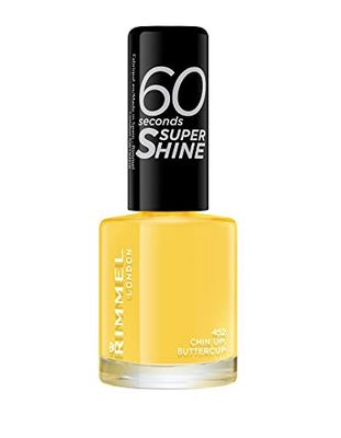 Rimmel 60 Seconds Super Shine Nail Polish - 8 ml, Chin Up Buttercup