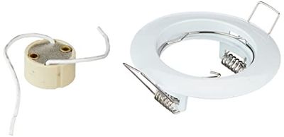 Aro ZAMK fixo redondo branco (PVC)