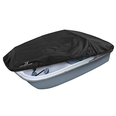 Explore Land Housse de Protection pour Bateau à pédales – Étanche et résistante pour extérieur 3 ou 6 Personnes, Noir