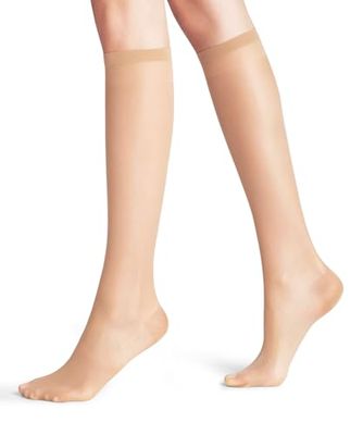 FALKE Women's Vitalize 20 DEN W Kh Sheer With Compression 1 Pair Knee-High Socks, Skin colour Cocoon 4059, 5.5-8