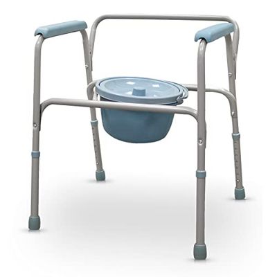 QUIRUMED Chaise de Toilette pour Les Aides Techniques avec WC