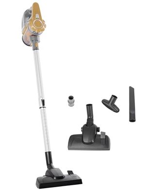 Adler AD 7036 Aspirador Escoba, 800 W, 1.5 Liters, Gris Y Amarillo