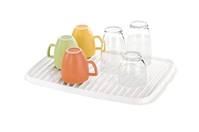 Tescoma Escorredor frente e verso, conjunto limpo, plástico, branco, 44,5 x 2,5 x 31,8 cm