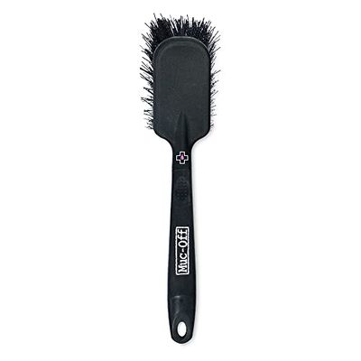 Muc-Off Tyre & Cassette Brush - Spazzola Pulizia Bici con Manico Gommato - Spazzola Setole Morbide e Durevoli in Nylon - Perfetta per Pulire Pneumatici e Trasmissione