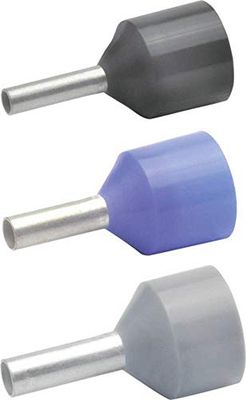 Klauke 43712 Lot de 100 Manchons de câble 16 mm² Bleu