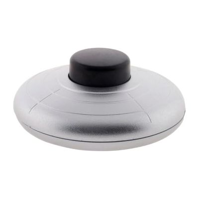 Interrupteur à pied bi colore pour luminaire - Argent - Zenitech