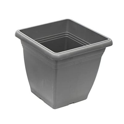 Tildenet Gardenware | Fyrkantig trädgård blomkruka | 30 cm |antracit|FPSQ32-A