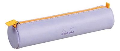 Clairefontaine Rhodiarama – Estuche redondo (piel sintética italiano, color morado
