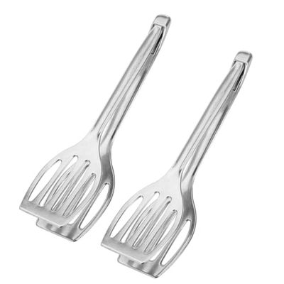 Westmark 2 Doppie Spatole/Pinze Grill Duetto – Spatola e pinza per grill 2 in 1, per afferrare e girare, lunghezza 27,5 cm, alluminio pressofuso – Argento, 211022E3