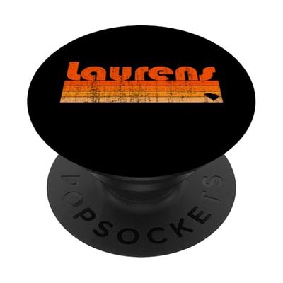 Laurens, SC Estilo retro de los años 80 PopSockets PopGrip Adhesivo