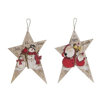 DECORACION COLGANTE MADERA 26X2X37 2 SURT