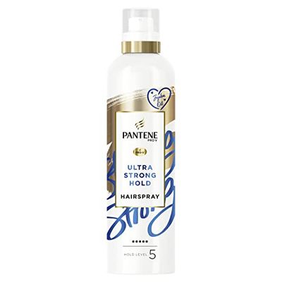 Pantene Strong Hold Hairspray With Jojoba Oil, 6 x 250 ML, Non Sticky Frizz Ease Hair Spray For Long Lasting Style, VALUE PACK