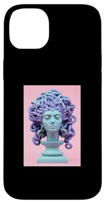 Vaporwave Medusa Statue Aesthetic Retro Japanese Case for iPhone 14 Plus