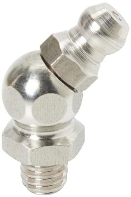 Umeta - 1220904-25-25 hydraulische smeernippel 45º DIN 71412 type H2 (R.M6 x 1,0 x L.23,5 x Ø9, roestvrij), Meerkleurig, Eén maat