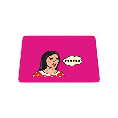 Bonamaison, Pop Art Digital Print Rectangle Mouse Mat, Non-slip Base, Office and Home, Size: 22x18cm