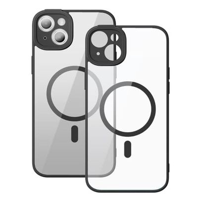 Baseus Marco Transparente magnético para iPhone 14 (Negro)