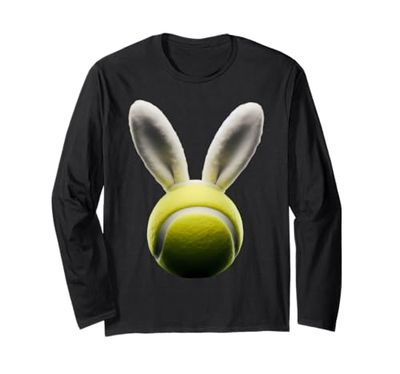 Pallina da tennis con orecchie da coniglietto pasquale, amanti dei giocatori Maglia a Manica