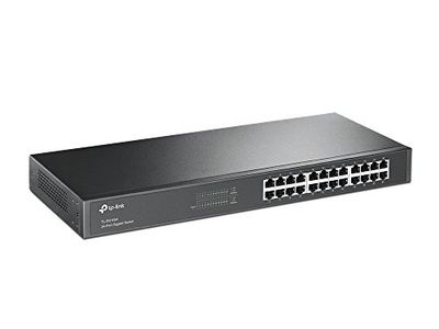 TP-Link 24 portas Unmanaged Gigabit Ethernet Switch, Steel Case, 19 polegadas Rack-Mount(TL-SG1024)