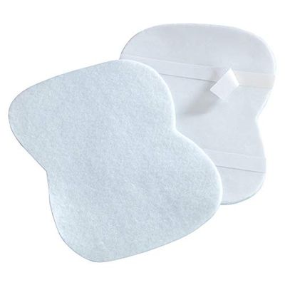 Maximex Pads d'aisselles blancs, set de 24 unités, pour une agréable sensation de peau sèche, ultraminces & légers, forme parfaite, non-tissé polyester particulièrement absorbant, 15 x 0,3 x 11 cm