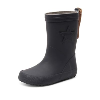 Bisgaard Rain Boot Star, Botas de água unissexo para crianças, azul e amarelo:, 27 EU Estrecho