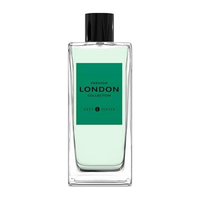 Prêt à Porter London Eau de Parfum Uomo, un profumo dal fougère aromatico fresco e moderno, con note di Mela Verde, Zenzero e Vetiver, 100 ml