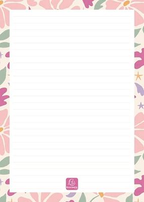 Exacompta - Réf. 33802E - 1 To Do List Paloma 15 x 21 cm. - Visuel Fleurs