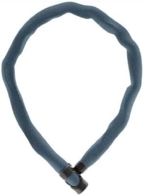 ABUS kedjelås IVERA Chain 7210 - Cykellås med mycket flexibel IvyTex syntetfiberbeläggning - ABUS säkerhetsnivå 8 - 110 cm - Färg: Metal Blue