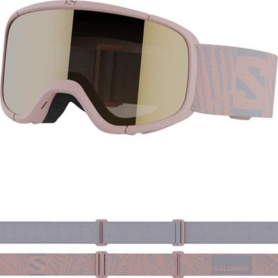 Salomon Lumi Access Masque de Ski Unisexe pour Enfant, Champ de Vision Élargi, Idéal pour le Ski et le Snowboard, Orange, Taille Unique