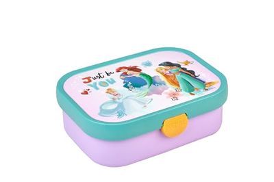 Mepal Campus Bento Lunch Box for Children - With Compartment, Fork & Clip Closure - BPA-Free, Dishwasher Safe - 750 ml - Disney Princess