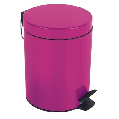 Spirella Poubelle à pédale Acier Sydney 3L Rose Foncé