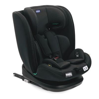 Chicco Silla de Coche Mokita I-Size, con Sistema Isofix, para niños de Entre 76 y 150 cm de Altura, utilizable a Partir de los 15 Meses. Reductor Incluido. Color Negro (Jet Black)