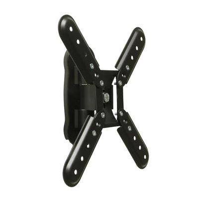 Amig - Vaste wandhouder voor televisies tot 94 cm (37 inch), maximaal gewicht 30 kg, van zwart staal, geschikt voor led-, lcd-, plasma-schermen