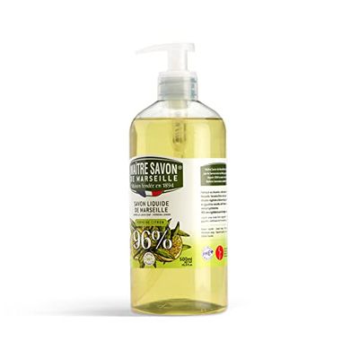Maître Savon de Marseille - Sapone di Marsiglia liquido VERVEINE-LIMON - 500 ml. 96% di origine naturale