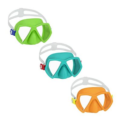 BESTWAY - Duikmasker Essential Eversea - Duikaccessoire - 22059N - Willekeurig model - 7 jaar en 13 jaar - Polycarbonaat - 15 cm - Kinderen - Snorkelen - Sportartikel