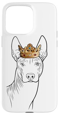 Xoloitzcuintli Cane che indossa la corona Xolo Dog Custodia per iPhone 15 Pro Max