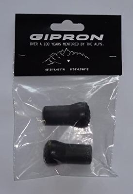 GIPRON BR92P00 RUBBER TIP BESCHERMING Trekkingstokken Zwart
