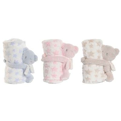 Home ESPRIT Baby Gift Set Blue Beige Pink Polyester (3 Units)