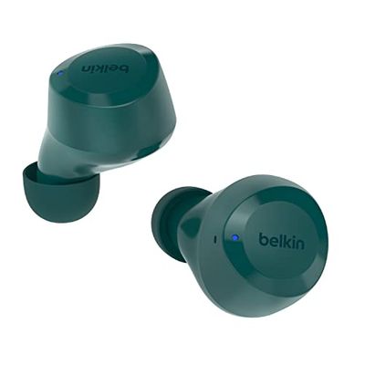 Belkin auriculares True Wireless SoundForm Bolt, inalámbricos con 28 horas de autonomía y modo mono, resistencia IPX4 frente al agua y el sudor, Bluetooth, micrófono, para iPhone, Galaxy y otros