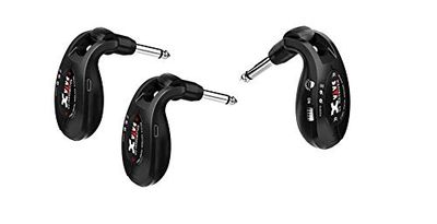 XVive U2 Guitar Wireless System Bundle, 2 x Transmitter + 1 x Receiver - Black